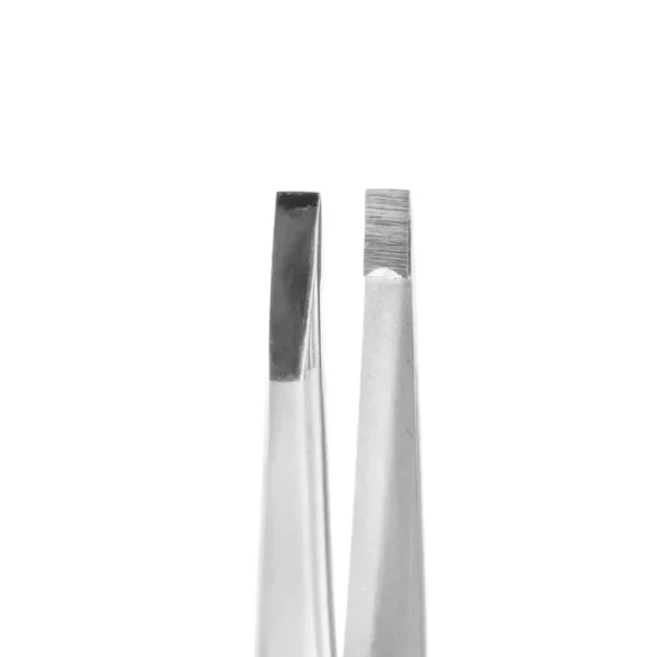 Пінцет для брів Staleks Pro Expert TE-10/1 (широкий прямий) - Зображення 3
