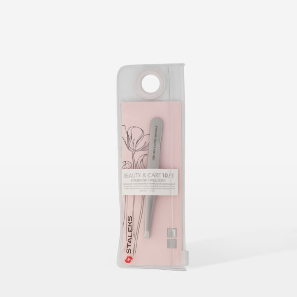 Пінцет для брів Staleks Beauty&Care TBC-10/1 (широкий прямий)