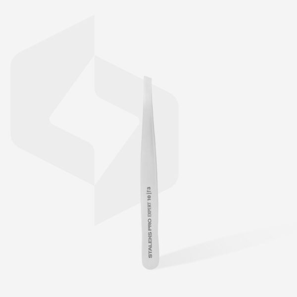 Пінцет для брів Staleks Pro Expert TE-10/3 (широкий скошений) - Зображення 2
