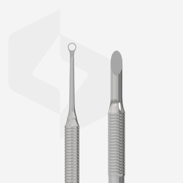 Лопатка манікюрна Staleks Pro Expert PE 51/2 (пушер скошений та кільце) - Зображення 2