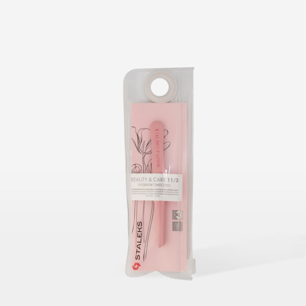 Пінцет для брів Staleks Beauty&Care TBC-11/3 (широкий скошений)