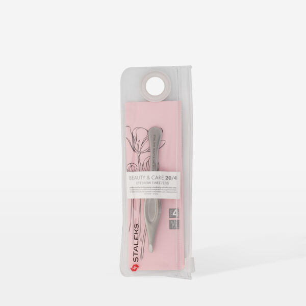Пінцет для брів Staleks Beauty&Care TBC-20/4 (вузький скошений)