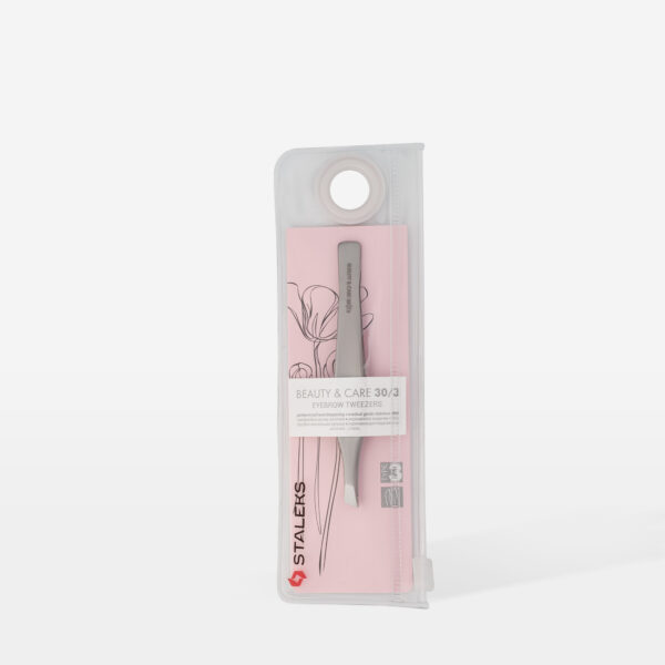 Пінцет для брів Staleks Beauty&Care TBC-30/3 (широкий скошений)