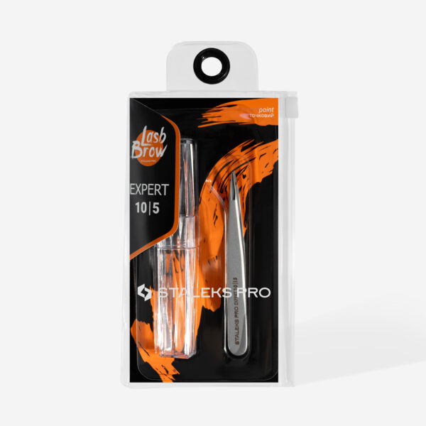 Пінцет для брів Staleks Pro Expert TE-10/5 (точковий)